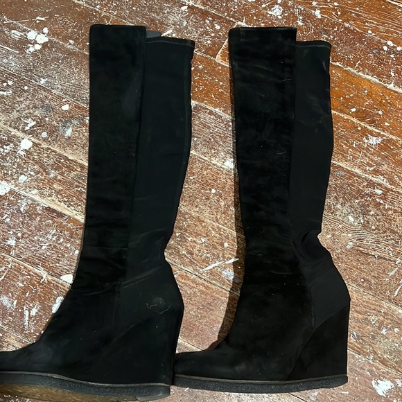 Stuart Weitzman suede over the knee boots size 8 - Picture 4 of 7